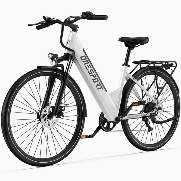 Onesport E-Bike Cityrad, 250W Motor, 100 km Reichweite, 7-Gang Shimano