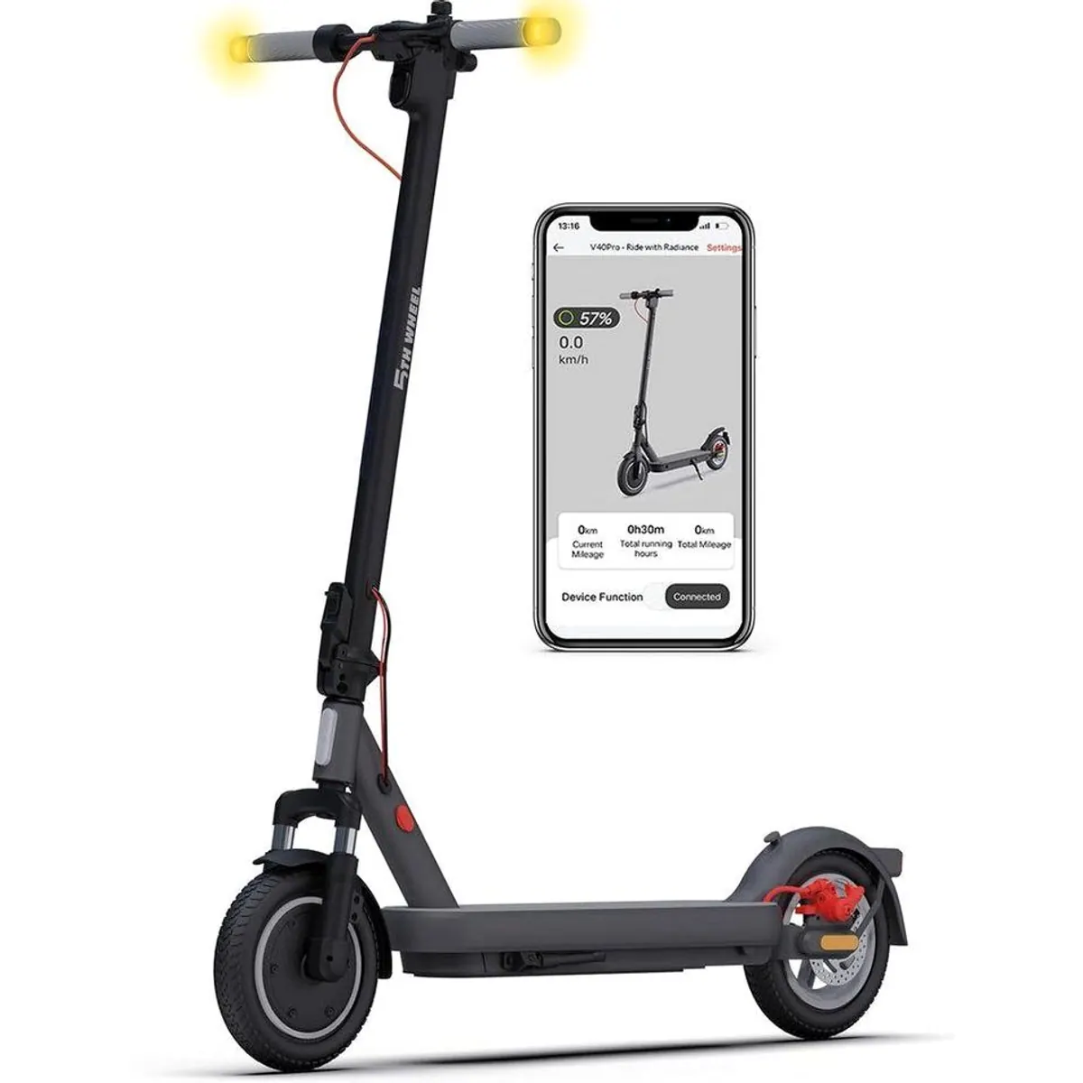 0-4eda0b96c05a592d.webp 5TH WHEEL V40 Pro E-Scooter, 400W Motor, 40 km Reichweite, vollgefedert - Image 1