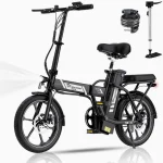EVERCROSS TECH EK5 E-Bike, 250W Motor, 3 Geschwindigkeitsmodi, 20-45 km Reichweite