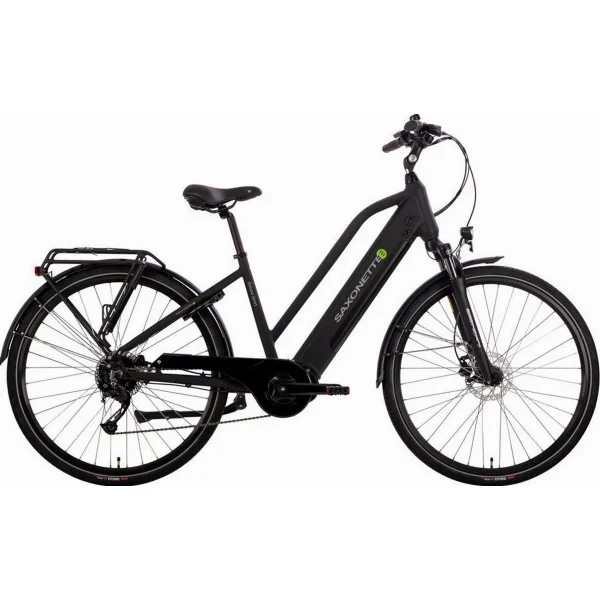 SAXONETTE E-Bike Cityrad Deluxe Sport, 36V Akku, 250W Motor, Shimano 9-Gang