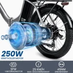 SAXXX E-Bike Klapprad, 468Wh Akku, 100 km Reichweite, klappbar - Image 2