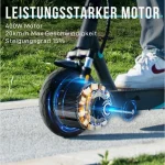 RCB TECH E-Scooter EV10KP, 400W Motor, 35 km Reichweite, Straßenzulassung - Image 2