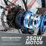 SAXXX E-Bike Cityrad, 28 Zoll, 90 km Reichweite, 250 W Motor - Image 2