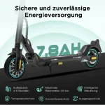 Mega Motion E-Scooter ME5, 350 W Motor, Max. 35 km Reichweite — 20 km/h, ABE, klappbar - Image 2