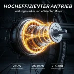 Vankel MX10 E-Bike Cityrad, 250W Motor, 100 km Reichweite - Image 2