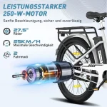 HITWAY BK8S E-Bike, 250W Motor, 36V 13Ah Akku, 27,5 Zoll Räder - Image 2