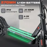 Leawin E-Scooter, 350 W Motor, 40 km Reichweite, ABE-zugelassen - Image 3