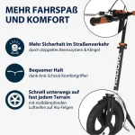 Hudora BigWheel Air 230 Dual Brake Scooter, 230 mm Luftreifen, höhenverstellbar, faltbar - Image 3