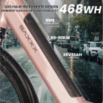 SAXXX E-Bike Cityrad, 28 Zoll, 90 km Reichweite, 250 W Motor - Image 3