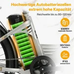 TTGO C2-Pro E-Bike Cityrad, 648Wh, 120 km Reichweite, 36V 250W Motor - Image 3