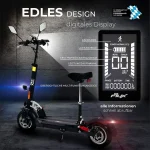 eFlux Lite Six E-Scooter, 40 km/h, 1.000 W, klappbar, Straßenzulassung - Image 3