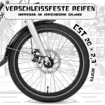 SAXXX E-Bike Klapprad, 410Wh, max. 100 km, 24 kg, für Damen & Herren - Image 4