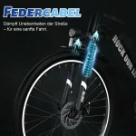RCB E-Bike RK15, 26 Zoll Pedelec, 10,4 Ah Lithium-Akku, 30-50 km Reichweite - Image 4