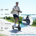EVERCROSS TECH EV85F ABE E-Scooter, 20 km/h, 35 km Reichweite, 400 W Motor - Image 4