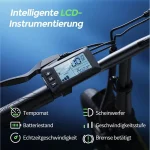 Vankel EB1 E-Bike Cityrad, 280Wh Akku, 25 km/h, 60 km Reichweite - Image 4