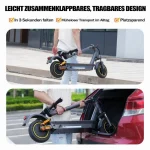 EVERCROSS TECH EV10S MAX E-Scooter, 80 km Reichweite, 500W Motor, 10" Reifen - Image 4