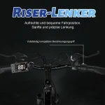 RCB E-Bike RK15, 26 Zoll Pedelec, 10,4 Ah Lithium-Akku, 30-50 km Reichweite - Image 5
