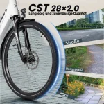 SAXXX E-Bike Cityrad 28 Zoll, 250W Heckmotor, 468Wh Akku — Komfort, Sicherheit, Vielseitigkeit - Image 5