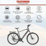 Telefunken E-Bike Trekkingrad Expedition XT490, 250W Motor, 100 km Reichweite, Shimano 8-Gang - Image 5
