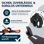Hudora BigWheel Air 230 Dual Brake Scooter, 230 mm Luftreifen, höhenverstellbar, faltbar - Image 5